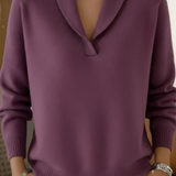 Friederike | Weicher Pullover mit Schalkragen
