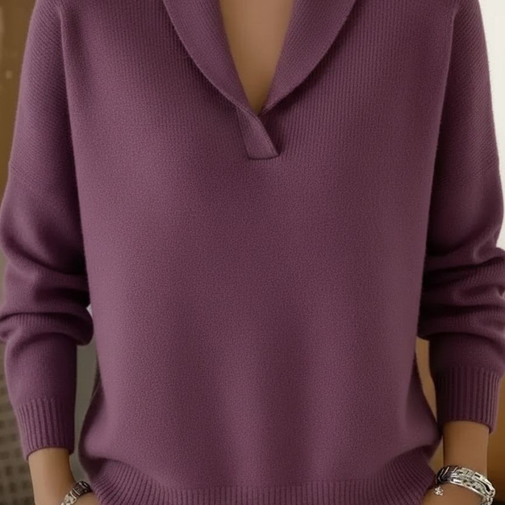 Friederike | Weicher Pullover mit Schalkragen