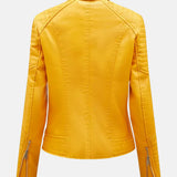 Elfi | Kurze Bikerjacke in Sonnengelb