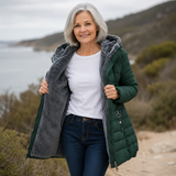 Ingrid | Gesteppter Wintermantel mit Kapuze