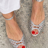 Isadora | Geflochtene Sandalen in Gold