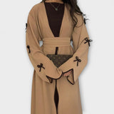 Jasmin - Duo de Cardigan Chic et Robe avec Détails en Nœud