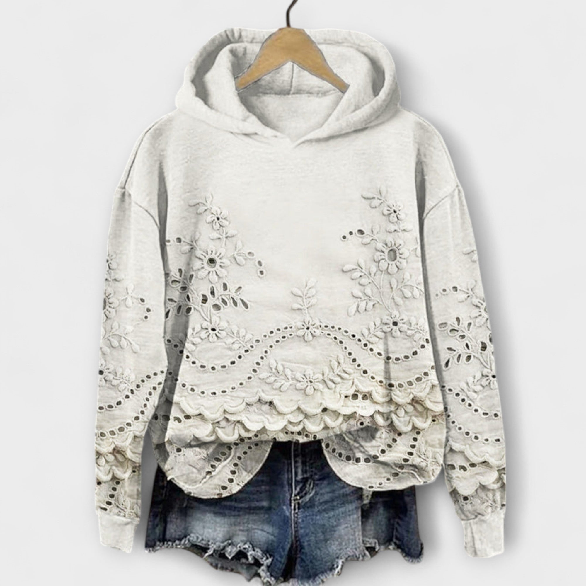 Grace – Hoodie Vintage Avec Imprimé Floral
