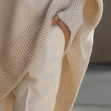 Rosemarie | Oversized Strickpullover mit Batwing-Ärmeln