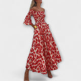 Sienna - Robe maxi sans épaules adaptée aux vacances