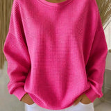 Rita | Weiches Waffelstrick-Sweatshirt