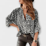 Clara - Blouse à motif léopard à la mode