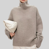 Anneliese | Rollkragen-Pullover aus Kabelstrick