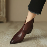 Camila - Luxus-Stiefeletten mit niedrigem Absatz
