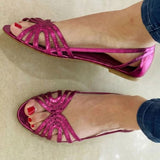 Eleonora | Goldene Sandalen Licht des Sommers