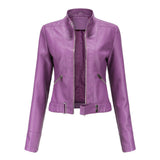 Sieglinde | Kurze Bikerjacke aus Kunstleder Jacke