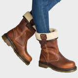 Winterstiefel aus Leder mit Futter