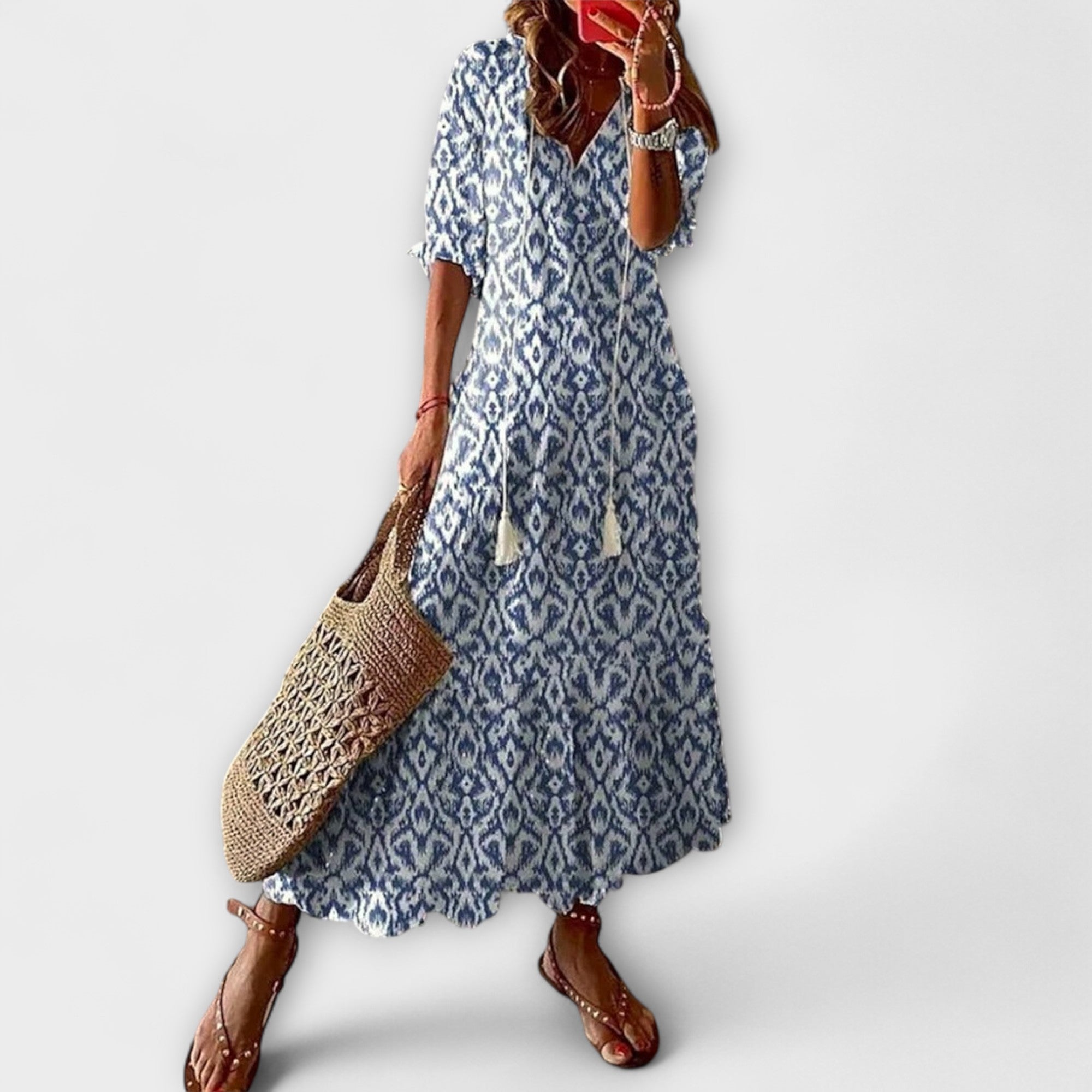 Anna – Robe d'été bohème pour femmes avec silhouette fluide