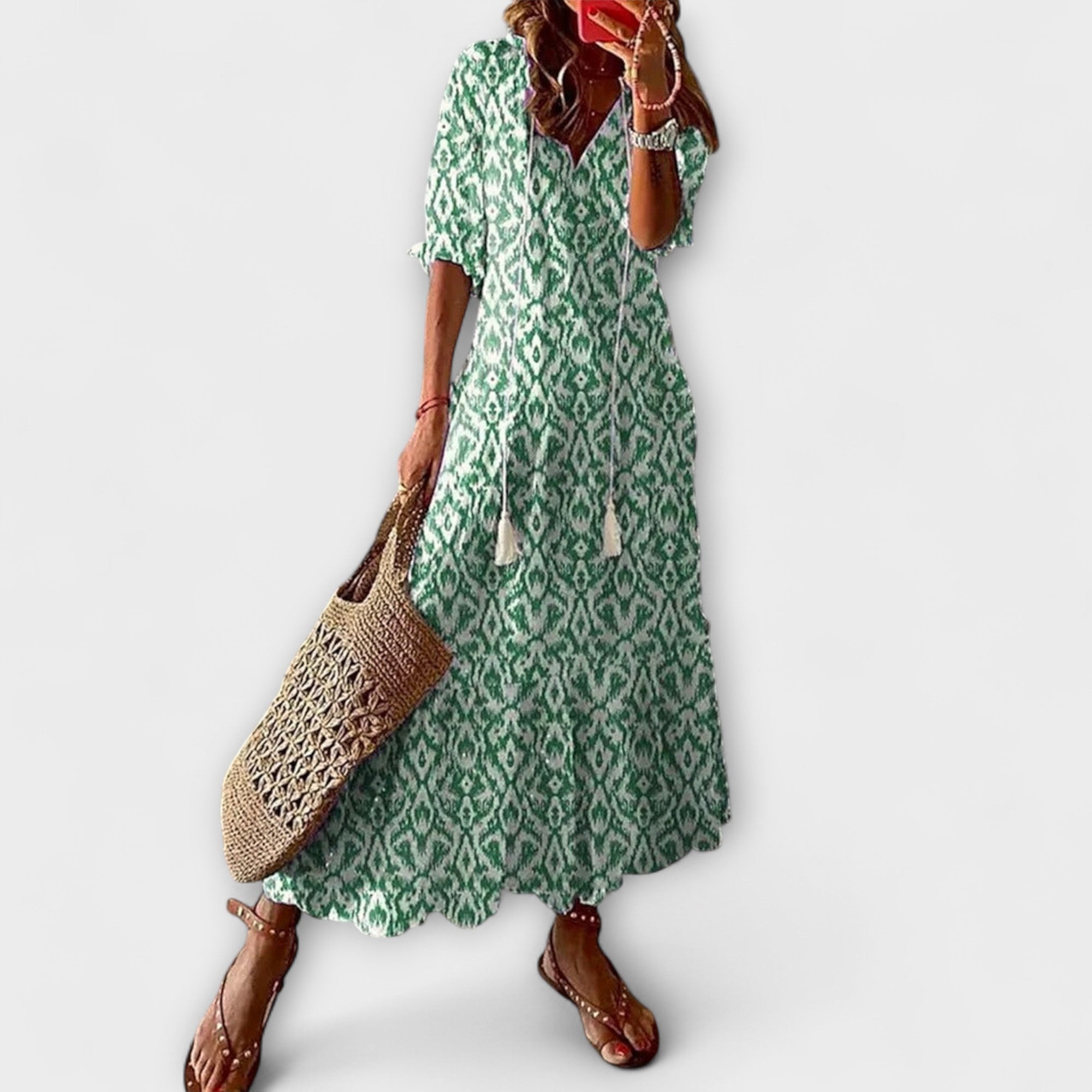 Anna – Robe d'été bohème pour femmes avec silhouette fluide