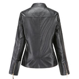 Gisela | Elegante Lederoptik-Jacke