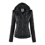 Karin | Taillierte Kunstlederjacke in Cognac
