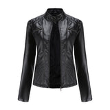 Reinhild | Taillierte Kunstleder-Jacke Jacke