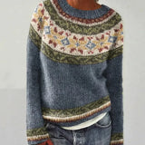 Sieglinde | Norwegisch gemusterter Kabelstrick Pullover