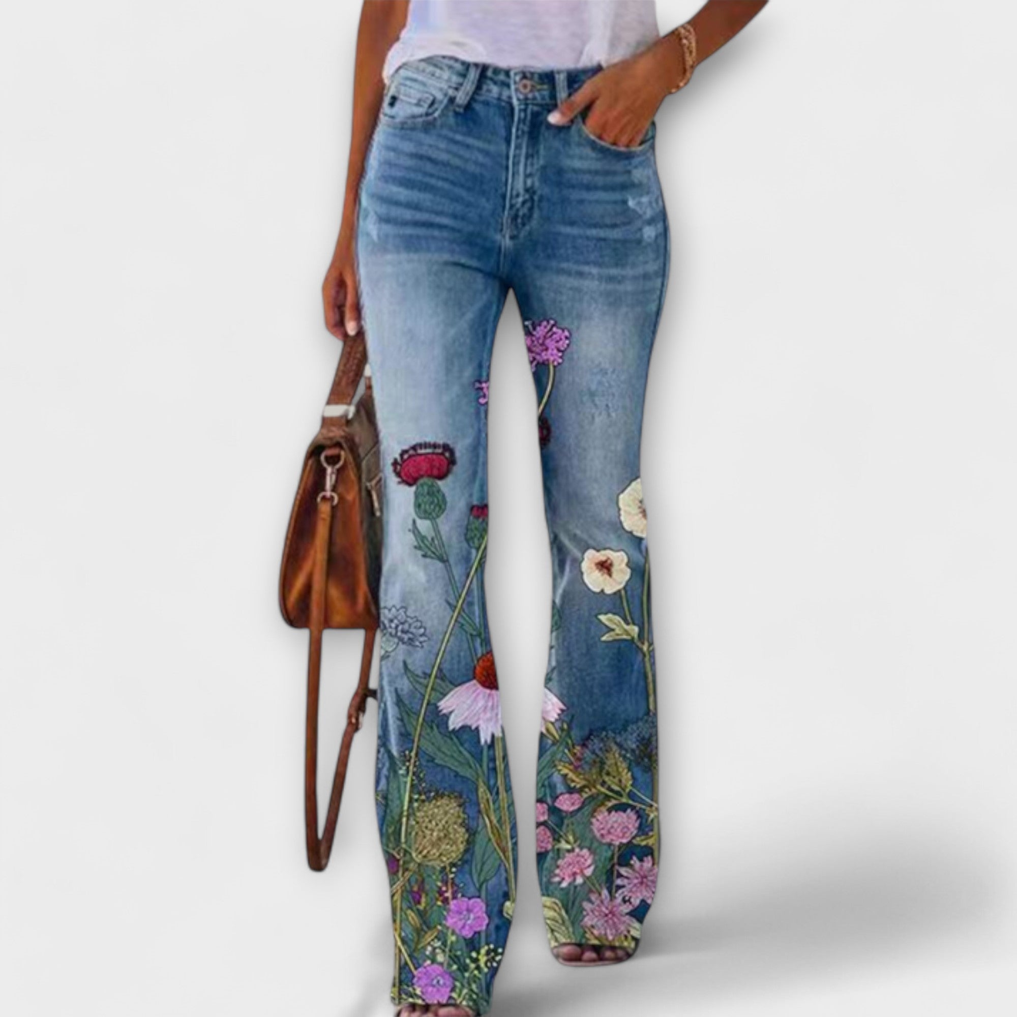 Nina - Pantalon à fleurs