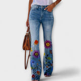 Nina - Pantalon à fleurs