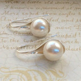 Boucles d'oreilles vintage en perles goutte