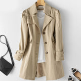 Rosemarie | Klassischer Trenchcoat mit Taillenbund Jacke