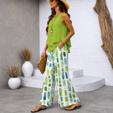 Verdalisse | Elegantes Zweiteiliges Sommeroutfit mit Weitem Hosen