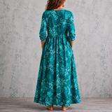 Marceline™ | Robe longue à imprimé floral délicat