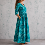 Marceline™ | Robe longue à imprimé floral délicat