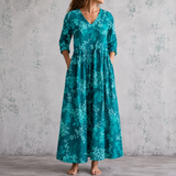 Marceline™ | Robe longue à imprimé floral délicat