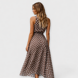 Danae | Robe Midi à Pois