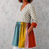 Valerie | Longue Blouse avec Décolleté en V