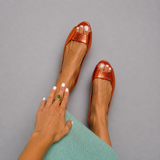 Adelina | Goldene Sandalen Komfort Chic