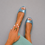 Adelina | Goldene Sandalen Komfort Chic