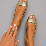 Adelina | Goldene Sandalen Komfort Chic
