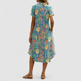 Tansy | Blusenkleid mit floralem Print und V-Ausschnitt