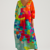 Ana - Robe fluide avec motif