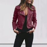 Heidrun | Kurze Bikerjacke in Schwarz