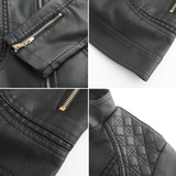 Gisela | Elegante Lederoptik-Jacke