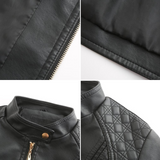 Gisela | Elegante Lederoptik-Jacke