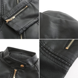 Gisela | Elegante Lederoptik-Jacke