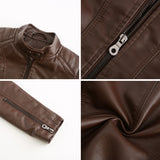Reinhild | Taillierte Kunstleder-Jacke Jacke