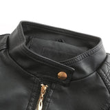 Gisela | Elegante Lederoptik-Jacke