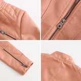 Reinhild | Taillierte Kunstleder-Jacke Jacke