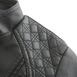 Gisela | Elegante Lederoptik-Jacke