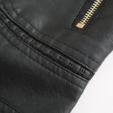 Gisela | Elegante Lederoptik-Jacke