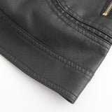 Gisela | Elegante Lederoptik-Jacke
