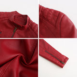 Reinhild | Taillierte Kunstleder-Jacke Jacke
