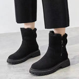 Gunhild | Gefütterte Stiefel mit Reißverschluss