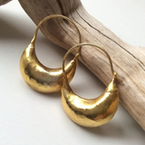 Boucles d'oreilles rétro en forme de panier